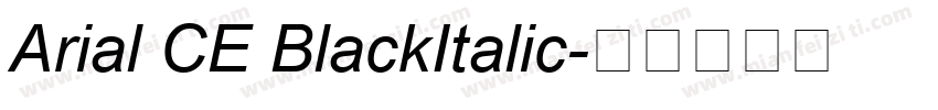 Arial CE BlackItalic字体转换